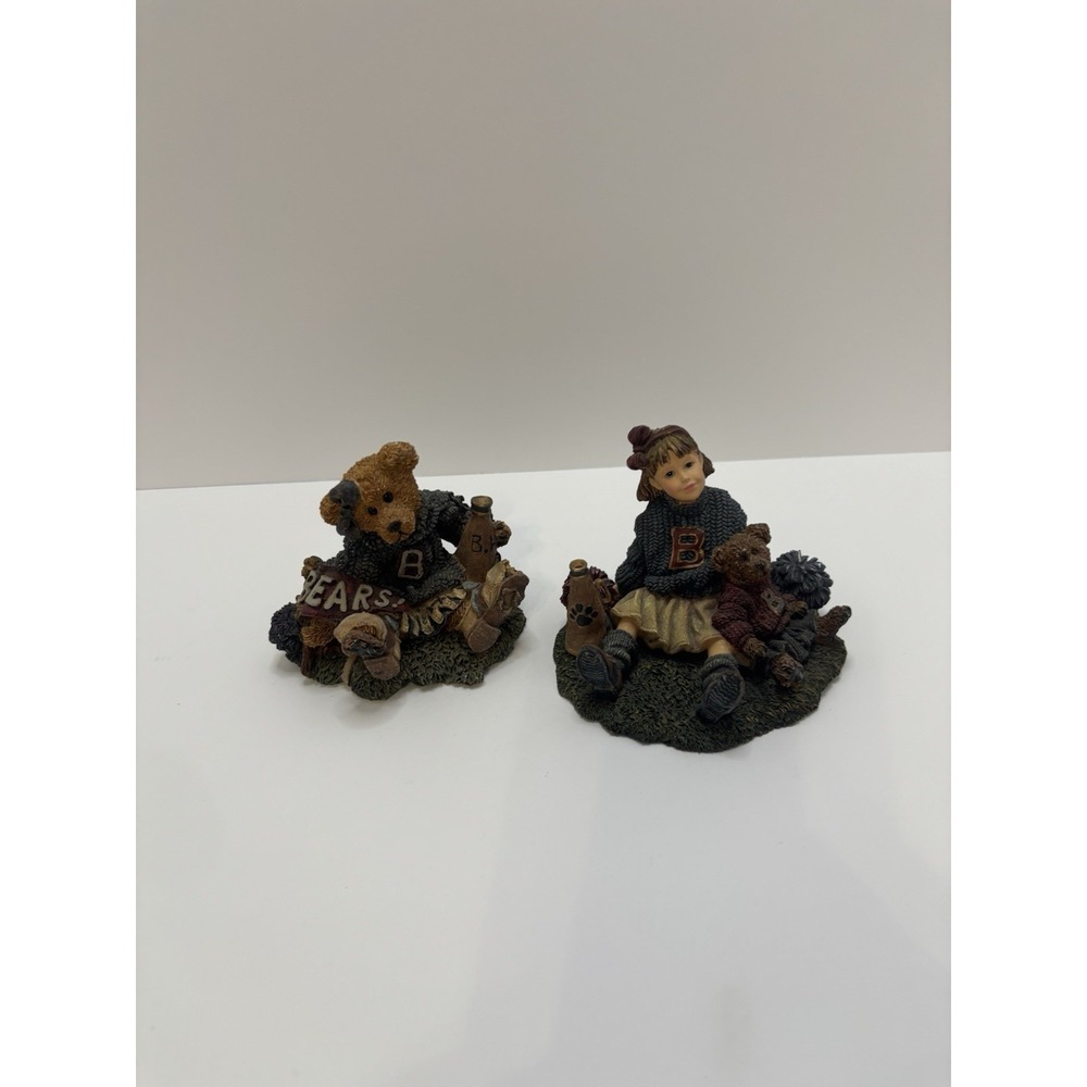 Boyds‎ Bears and Friends & Yesterday's Child Cheerleader Figurines Lot of 2